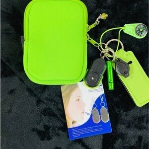 Water Bottle Self defense Pocket Key Finder Whistle Flashlight Chapstick Holder